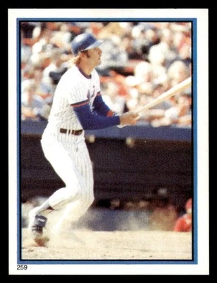 1983 O-Pee-Chee Stickers Dave Kingman New York Mets #259 - Image 1 of 2