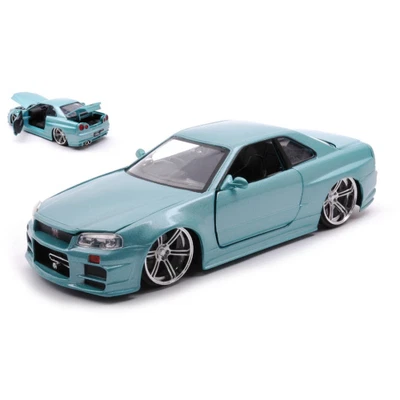 BRIAN'S NISSAN SKYLINE GT-R "FAST AND FURIOUS" 1:24 Jada Toys Movie Modellino Nu - Immagine 1 di 3