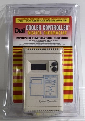 Dial 7617 115 / 230 Volt LCD Digital Thermostat for Evaporative / Swamp Coolers - Image 1 of 4