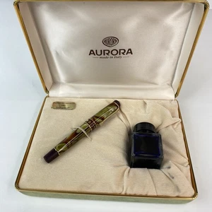 Aurora Asia 18kt Gold Nib Fountain Pen Limited Edition #3581 w/ Case - Picture 1 of 23