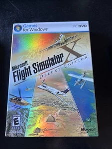 Microsoft Flight Simulator X: Deluxe Edition (Windows PC) CIB - Picture 1 of 5