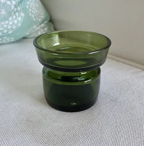 Vintage Dansk grüne Glaskugel Zwangstopf Vase - Bild 1 von 5