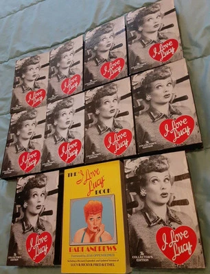 I Love Lucy The Collector's Edition TV Series Lot of 10 VHS Tapes & Bonus Book - Image 1 of 4