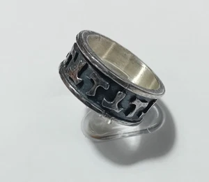 fascia croce tau templare argento 925 ossidato e martellato - Imagen 1 de 9
