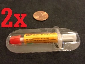 2x Wärmeleitpaste CPU Kühlkörper Compound Paste Spritze B24 - Bild 1 von 4