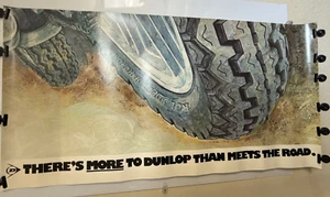 Dunlop Roadmaster K81 Vintage Poster 37" x 18 3/4" Motorcycle Tire TT100 VTG - Picture 1 of 10