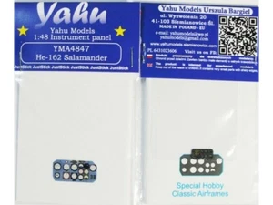 YAHU YMA4847 He-162 1/48 Instrument panel - Picture 1 of 1
