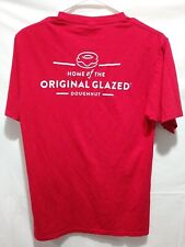 Krispy Kreme Logo Employee Small Red Original Doughnuts T-shirt Collectible 