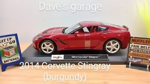 Maisto ERTL Maisto, Die Cast Cars 1:18 Scale 2014 Corvette Red - Picture 1 of 1