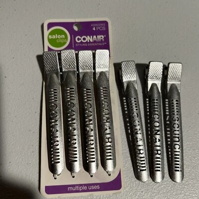 7 Conair salon clips secure hold rustproof (one Scunci) - Image 1 of 4