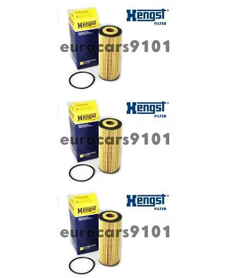 Juego de 3 filtros de aceite de motor Mercedes-Benz Hengst E155HD122 2781800009 Foto 1 de 2