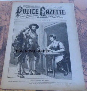 NATIONAL POLICE GAZETTE #312 1883 BASEBALL CHARLEY MITCHELL HERBERT SLADE FIGHT - Picture 1 of 2
