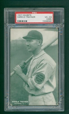 1927 Exhibits Baseball Card - Harold Traynor, PSA4 (MK) VG/EX - Image 1 of 2