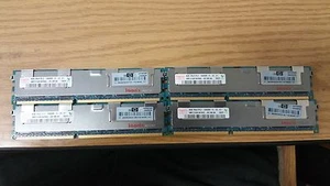 Server RAM 32GB 4x 8GB PC3-10600R ECC Registered DDR3 1333 2Rx4 DIMM Memory LOT - Picture 1 of 1