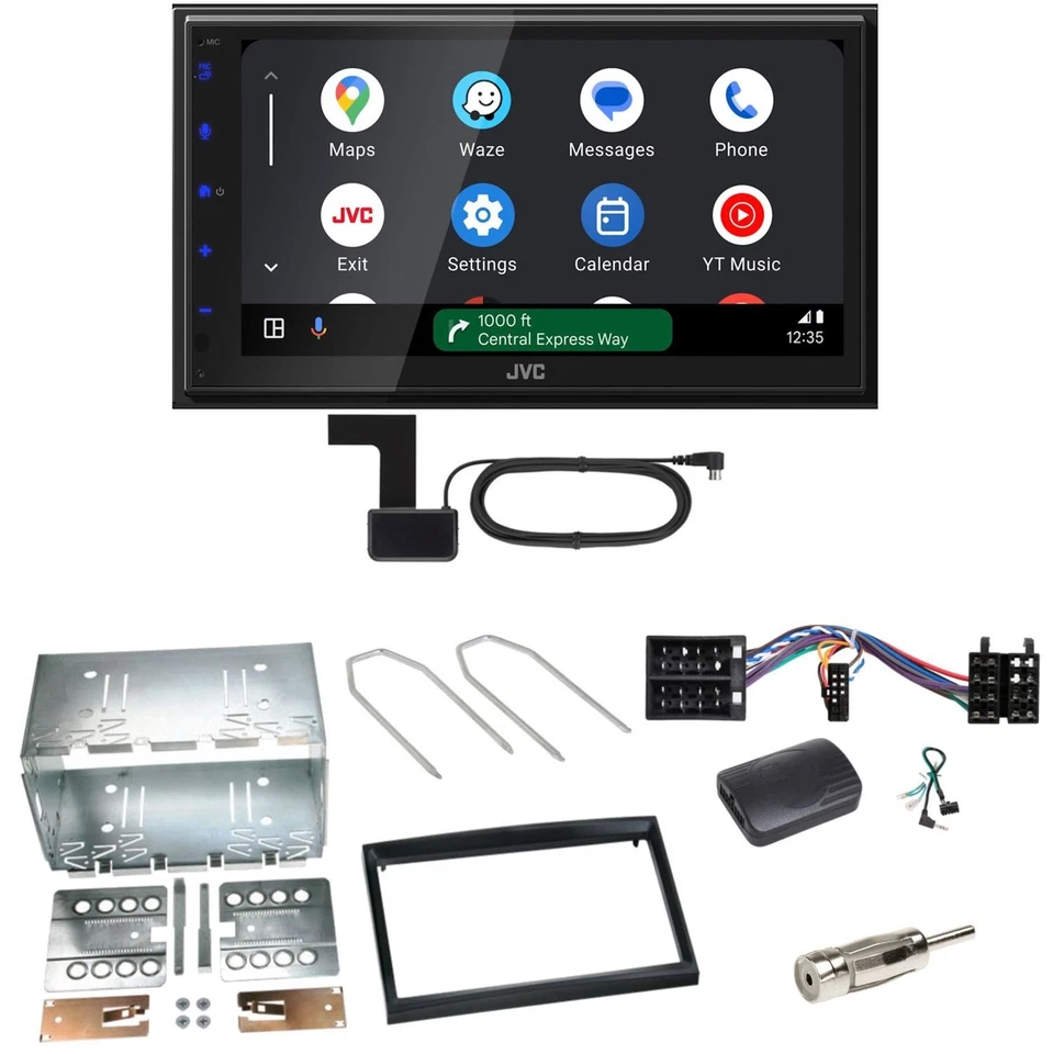 JVC KW-M695DBW Android Auto CarPlay Einbauset für Peugeot 307 Citroen C2 C3 - Bild 1 von 1