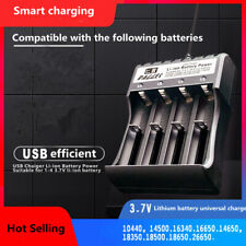 18650 4Slot 3.7V Rechargeable intelligent USB Battery Charger with LED indicator