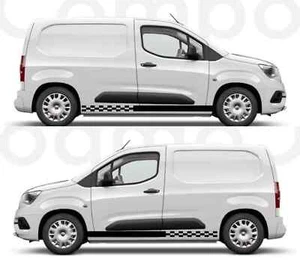 Fits Vauxhall Combo Side Stripes Graphics Both Sides Any Model Decals - Picture 1 of 4