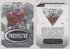2001 SAGE Hit Prospector Emerald Die-Cut /299 Santana Moss #P10 Rookie RC