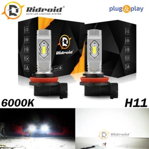 H8 H9 Lighting LED H11 Driving Fog Light Bulb Lamp Super White 6000K Replacement - Picture 1 of 12