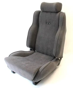 PAIR OF FORD ESCORT MK3 FRONT SEAT COVERS RS1600i GREY VELOUR - Picture 1 of 3