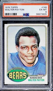 1976 Topps Football #148 Walter Payton Chicago Bears PSA 6 EX-MT Trading Card - Picture 1 of 2