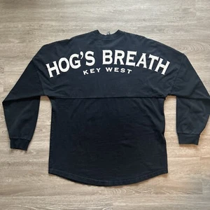 Spirit Jersey Men's Large Hog’s Breath Key West Long Sleeve Black Adult Puffy - Picture 1 of 9