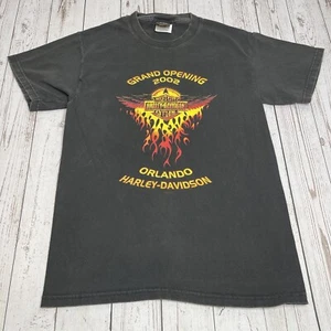 Harley Davidson Orlando Florida 2002 Grand Opening schwarzes T-Shirt Herren Small - Bild 1 von 10