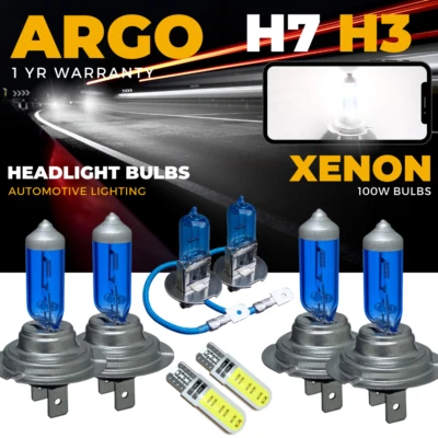 Audi A6 C6 Headlight Bulbs 2004-2011 Xenon White Fog Side Light 100w Led Hid 12v - Image 1 of 4