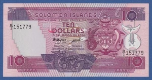 SOLOMON ISLANDS -- 10 DOLLARS ND ( 1986 ) -- UNC -- B/2 -- PICK 15a . - Picture 1 of 2