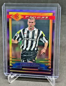 2022/23 Topps Finest Flashbacks ZINEDINE ZIDANE Purple Refractor 12/15 #60 - Picture 1 of 2