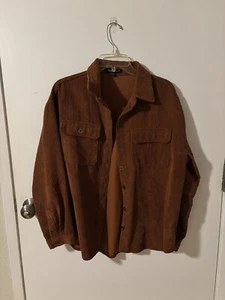 rusty Orange Button Up - Picture 1 of 3
