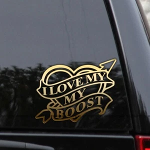 I Love My Boost Heart Arrow Nitrous Oxide Vinyl Decal Sticker - Picture 1 of 2