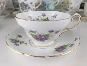 Set tazze da tè e piattini vintage Stanley Bone China - Foto 1 di 9