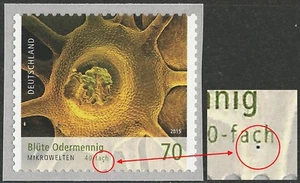 Mikrowelten - Blüte Odermennig - blauer Punkt unter "40-fach" - Mi.Nr. 3206 - Picture 1 of 1