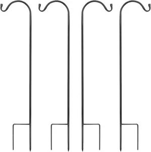 4xHeavy Duty Shepherds Hook, Adjustable Shepards Hooks for Outdoor Premium Metal - Picture 1 of 13