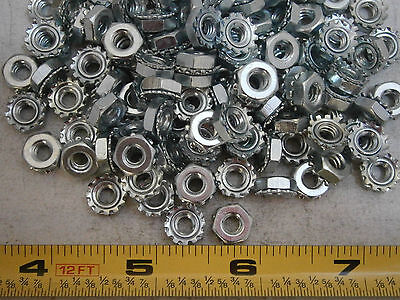Keps Nuts #10/24 Steel Zinc Plated Lot Of 75 #4728 • 11.95$