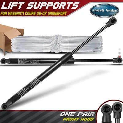 2pcs Front Hood Lift Supports Shocks Struts for Maserati Coupe 03-07 GranSport - Image 1 of 4