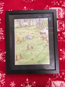 Winnie The Pooh Vintage Art Print , E H Shepard -Deluxe Framed Limited Ed - Picture 1 of 4