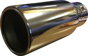 Universal 9" Car Straight Round Exhaust Tail Trim Tip End Pipe Stainless Steel