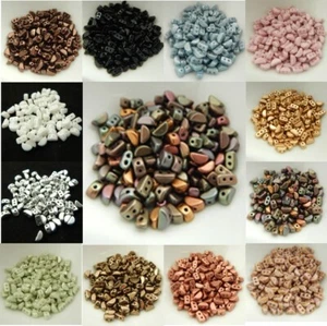 KOS® PAR PUCA® (50 Beads) -Choose Color- 6x3mm 2-hole - Picture 1 of 37
