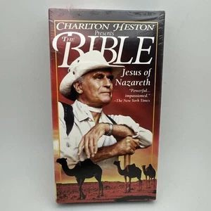 VHS Movie Video Tape The Bible - Jesus of Nazareth Charlton Heston New Sealed - Picture 1 of 3