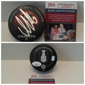 Aleksander Barkov Signed Florida Panthers 2024 Stanley Cup Champs Puck JSA COA - Picture 1 of 3