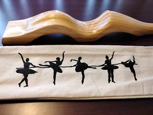 Ballet Foot Stretch Set Pine Wooden Ballet Foot Stretcher + Drawstring Carry Bag - Picture 1 of 6