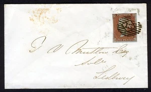 GB Queen Victoria 1852 COVER 1d Red Imperforate SG 8 - LONDON to LEDBURY - Picture 1 of 2