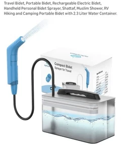 Travel Bidet, Portable Bidet, Rechargeable Electric Bidet, Handheld - Picture 1 of 13