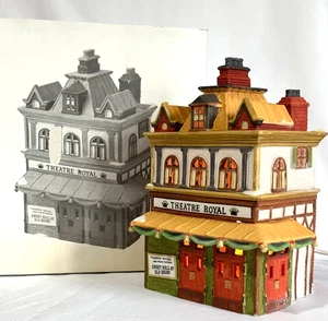 Dept 56 Dickens Heritage Village THEATRE ROYAL -1989 #5584-0 ~ mit Box & Licht - Bild 1 von 12