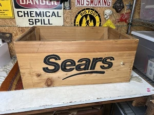 Rare SEARS Wooden Box Crate Store Display 24” X 16” X 10.5” - Picture 1 of 12