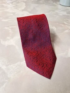 OZWALD BOATENG Tie Red Texture Motif - Picture 1 of 6