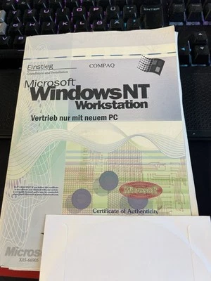 Microsoft Windows NT 4.0 Workstation  Type X03-66905 original packed - Bild 1 von 2