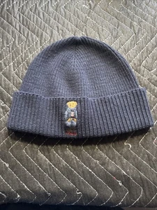 ralph lauren polo bear beanie Navy Mütze Cap - Bild 1 von 3